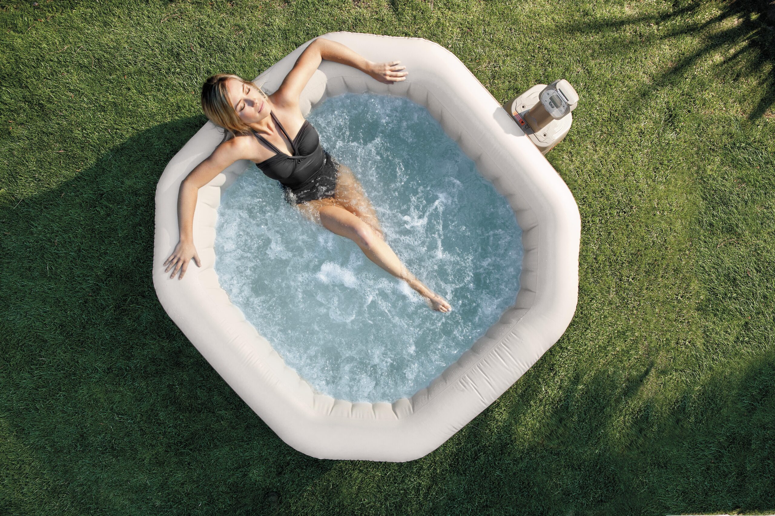Intex opblaasbare Jet en Bubbel Spa DeLuxe Achthoek (6 personen) - Afbeelding 6
